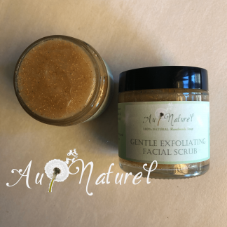gentle exfoliating facial scrub, nourishing & gentle for all skin types