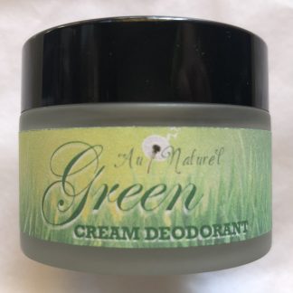 green cream deodorant, vegan care for sensitive skin